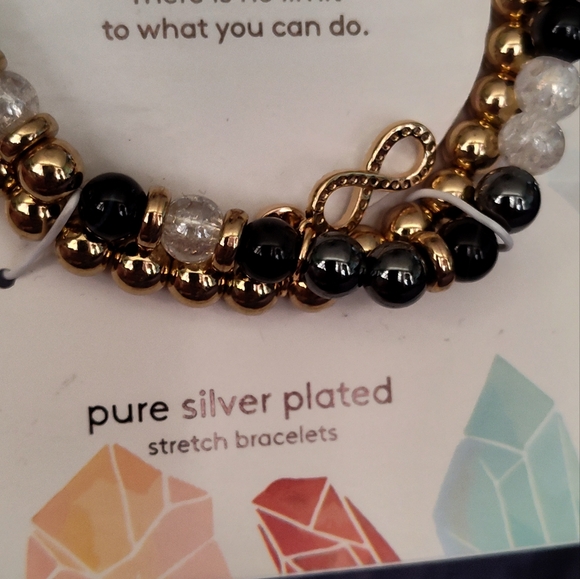 NWT! Footnotes Pure Silver Plated Bracelet - Picture 3 of 5